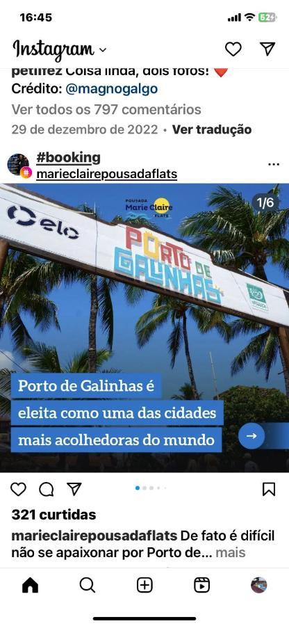 Flat Oka Beach Residence Luxo Pôrto das Galinhas Esterno foto